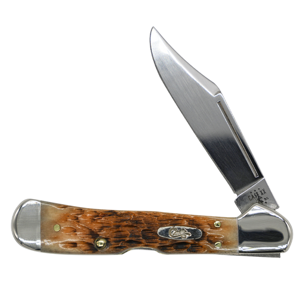 Case Knives | 00133 | Peach Seed Jig Amber Bone Mini CopperLock®