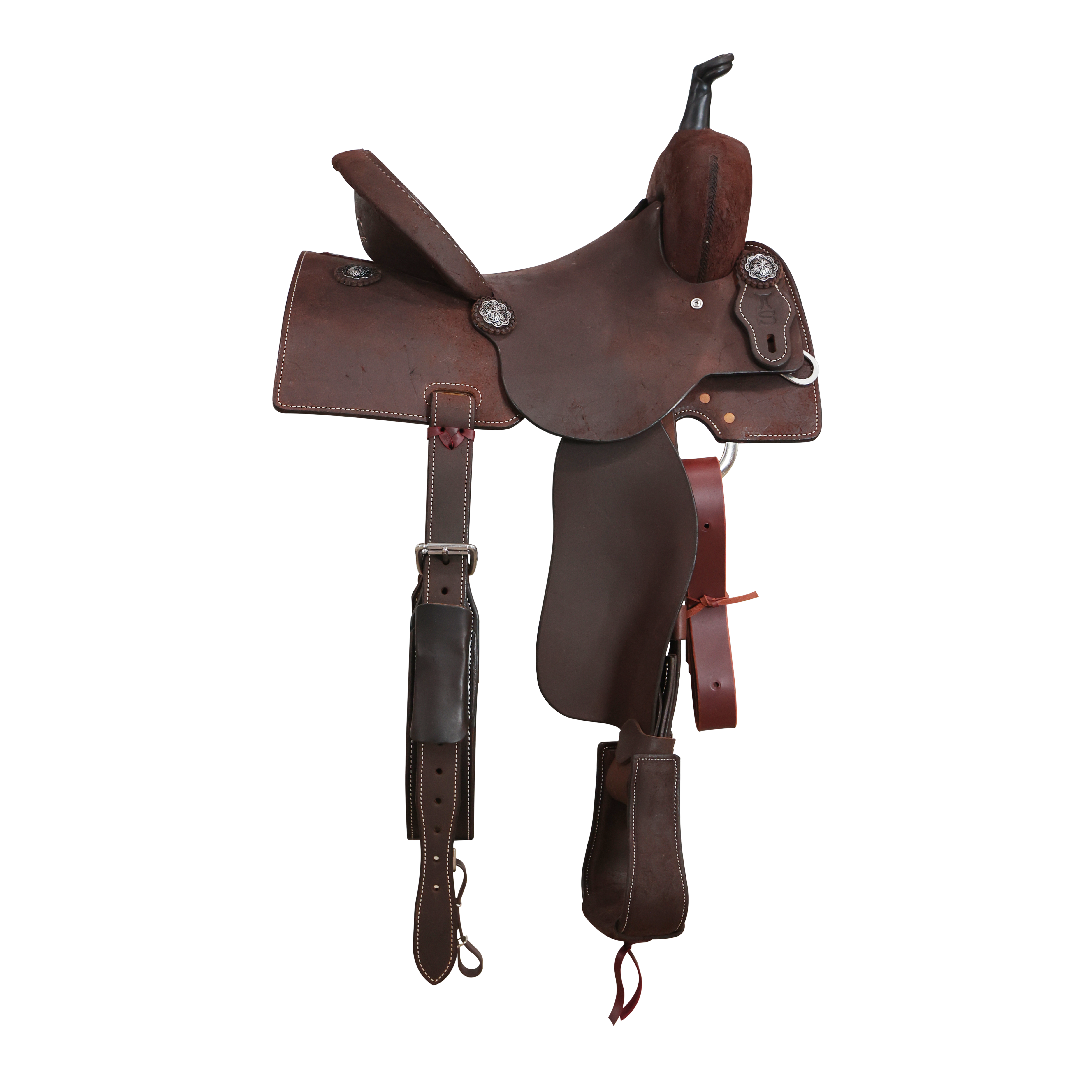 Smarty Saddlery | Barrel Saddle | Chocolate Rough Out