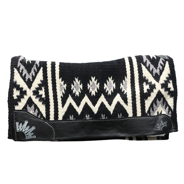 Best Ever Pads | New Phoenix White & Black Navajo | 3/4" Kush Fleece | 34" x 38"