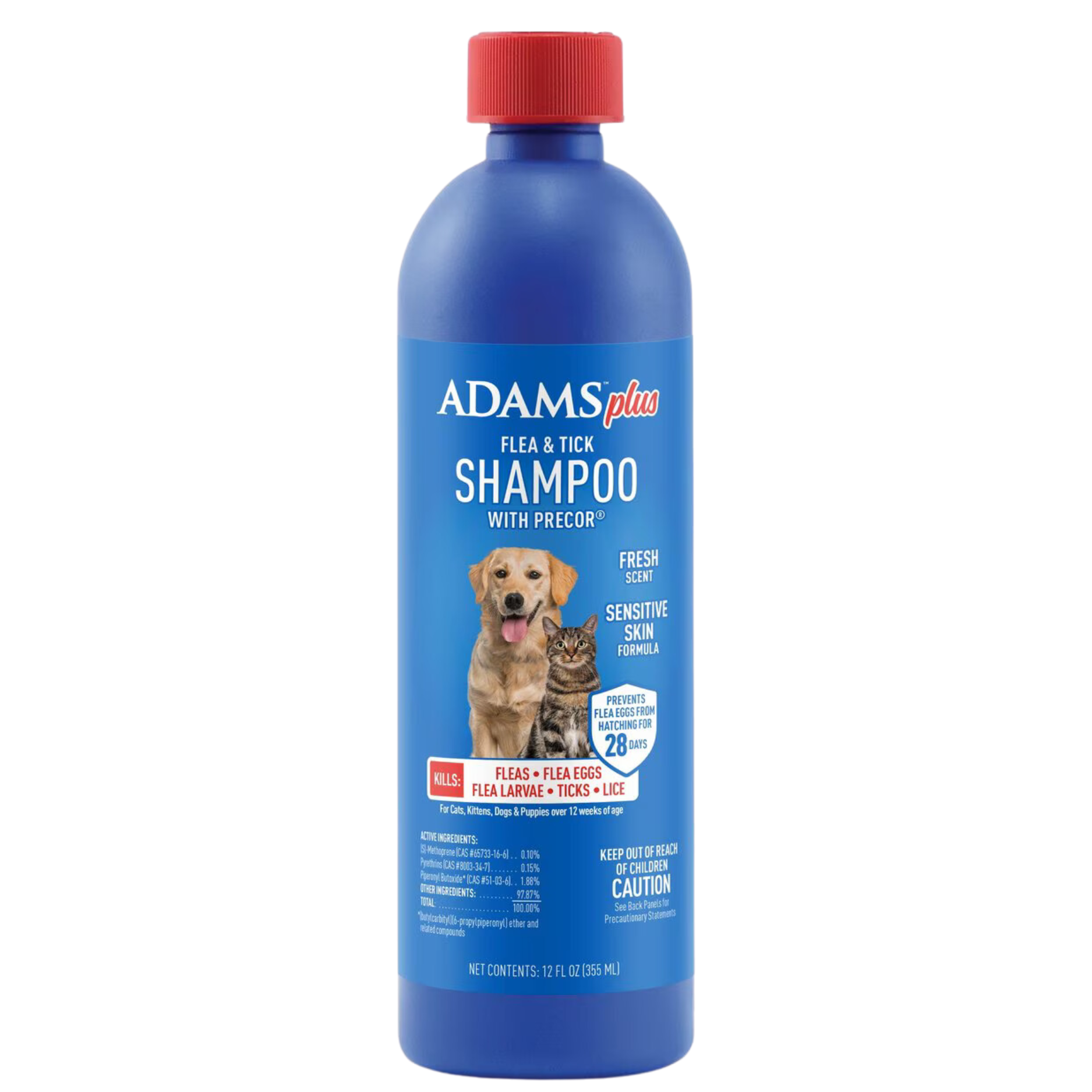 Adams | Plus Flea & Tick Shampoo with Precor | 12 oz