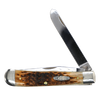 Case Knives | 00164 | Peach Seed Jig Amber Bone Trapper