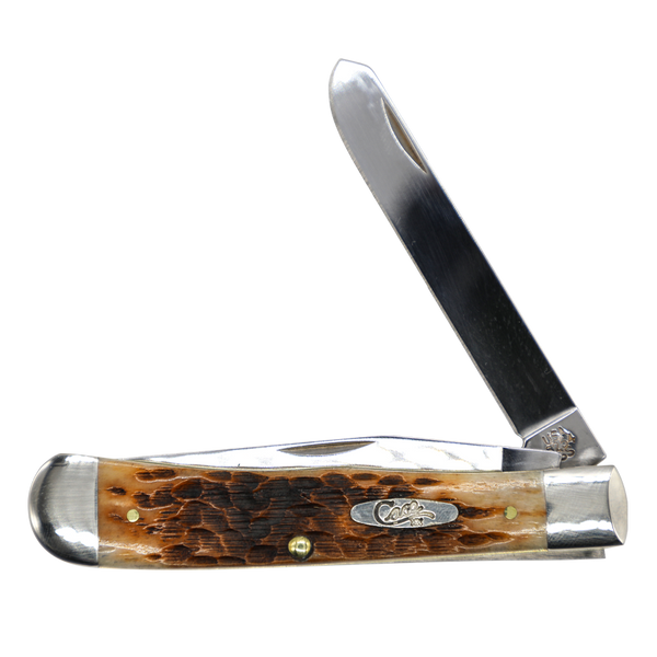 Case Knives | 00164 | Peach Seed Jig Amber Bone Trapper