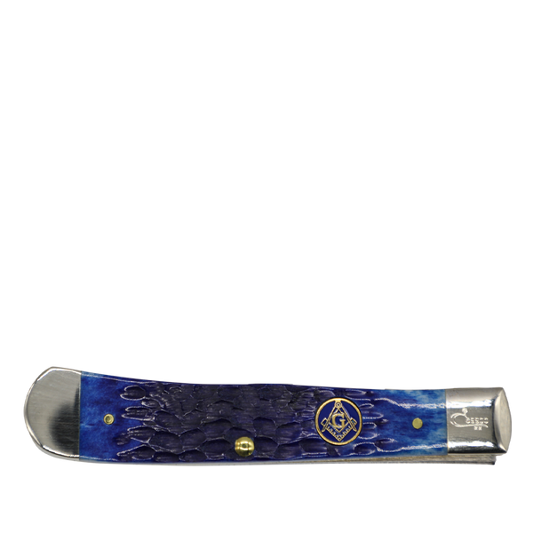 Case Knives | 01058 | Masonic Gift Tin Standard Jig Blue Bone Trapper