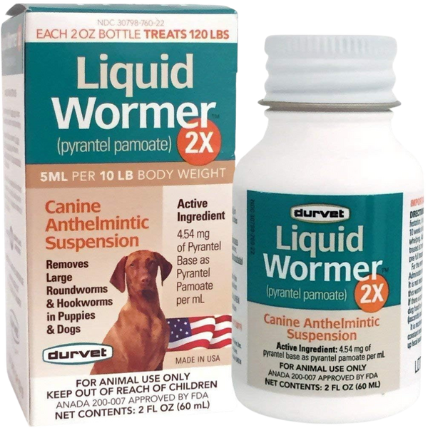 Durvet | Liquid Dog Wormer 2X