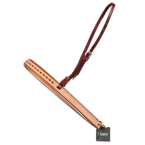 Wildfire Saddlery | 1-1/4" Noseband Roughout Leather with Buckstitch