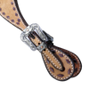 Wildfire Saddlery | Youth Spur Straps Cowboy Roughout Buckstitch with Custom Buckles