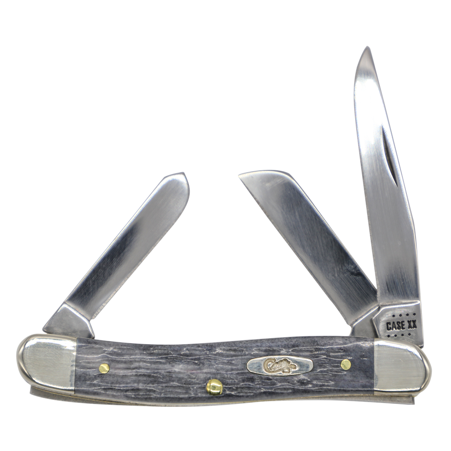 Case Knives | 58413 | Pocket Worn® Crandall Jig Gray Bone Medium Stockman