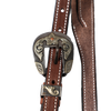 Wildfire Saddlery | 3/4" Headstall Split Ear Chocolate Harness with Custom Buckles