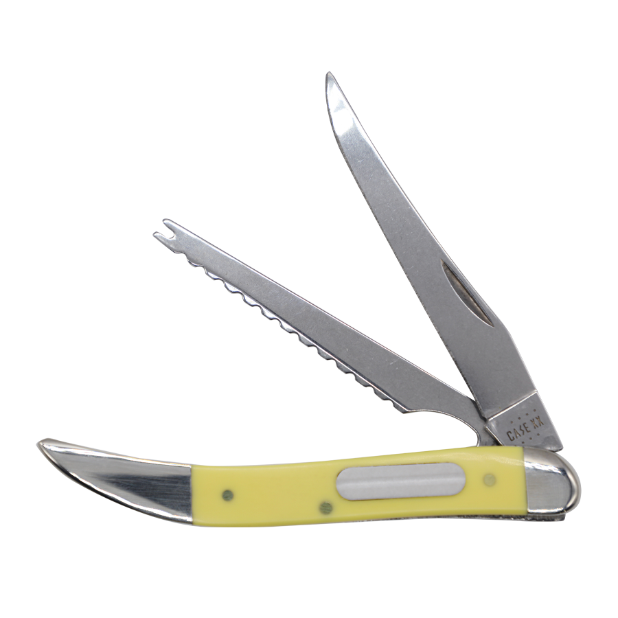 Case Knives | 00120 | Yellow Synthetic Fishing Knife