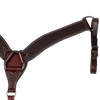 Wildfire Saddlery | 1" Headstall Slip Ear Chocolate Harness with Cowboy Knots & Custom Buckles