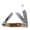 Case Knives | 00128 | Peach Seed Jig Amber Bone Stockman