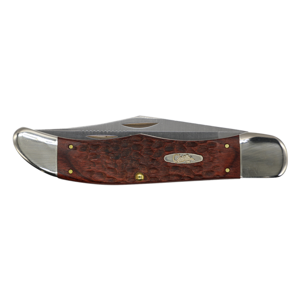 Case Knives | 00189 | Rosewood Standard Jig Folding Hunter with Leather Sheath