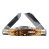 Case Knives | 00204 | Peach Seed Jig Amber Bone CS Large Stockman