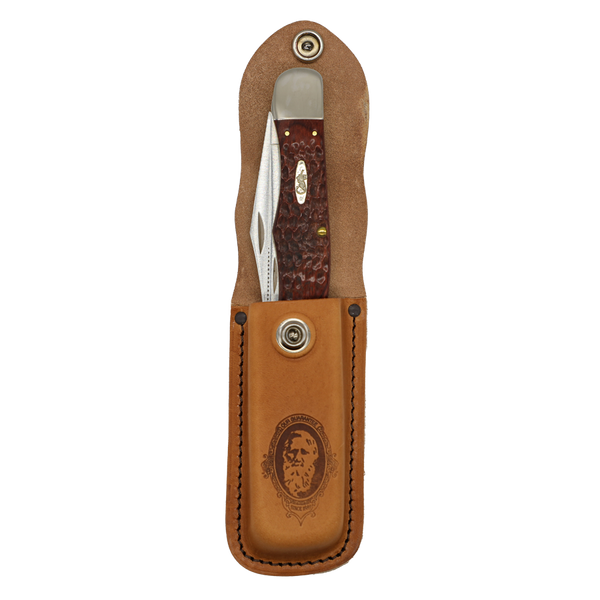 Case Knives | 00189 | Rosewood Standard Jig Folding Hunter with Leather Sheath