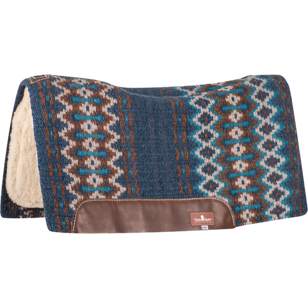 Classic Equine | SensorFlex with Blanket Top Contour Saddle Pad | 1" Fleece | 34"x38"