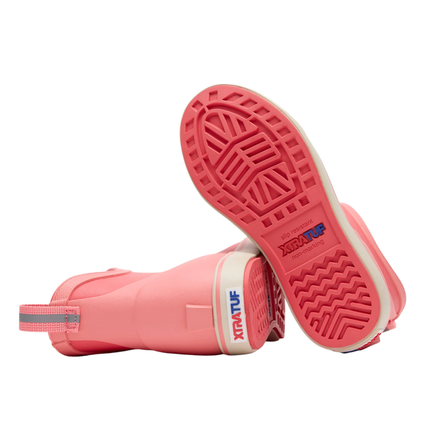 XtraTuf | Big Kids Ankle Deck Boot | Coral