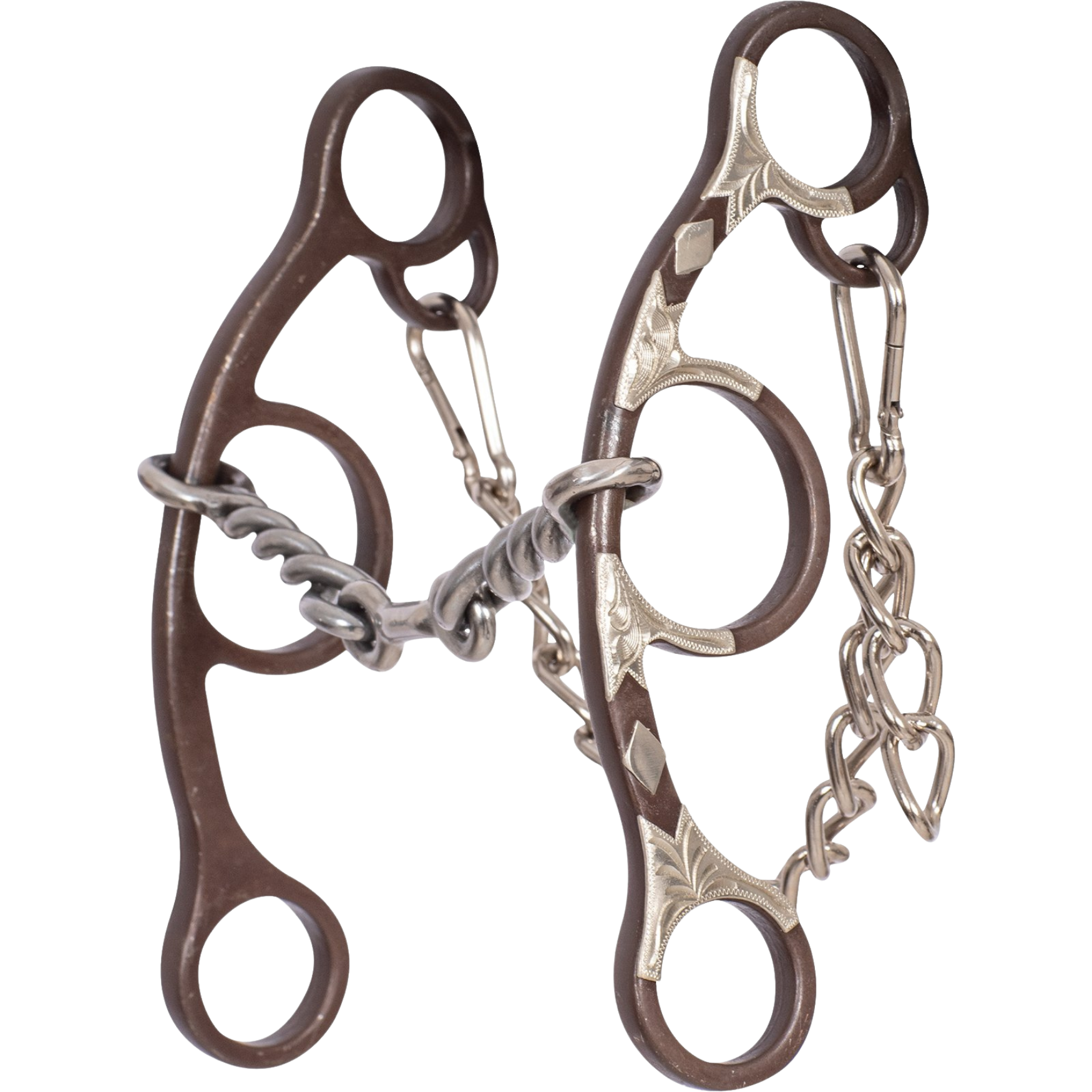 Classic Equine | Sherry Cervi Short Shank Gag Barrel Bit | Twisted Wire Dogbone