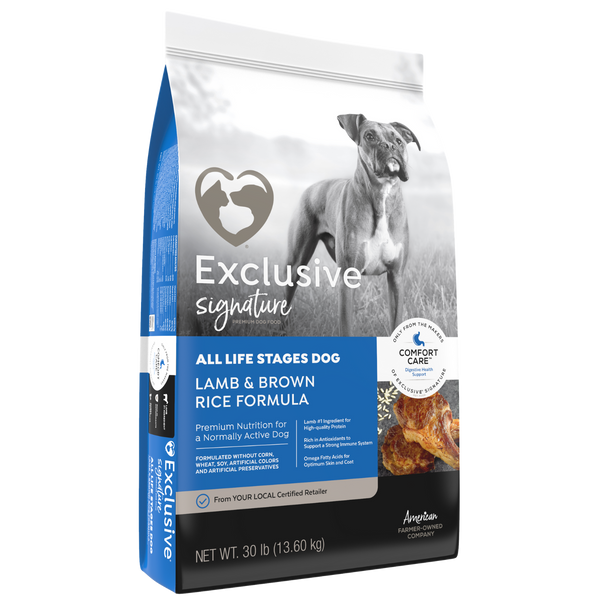 Exclusive Signature | All Life Stages Dog Food | Lamb & Brown Rice