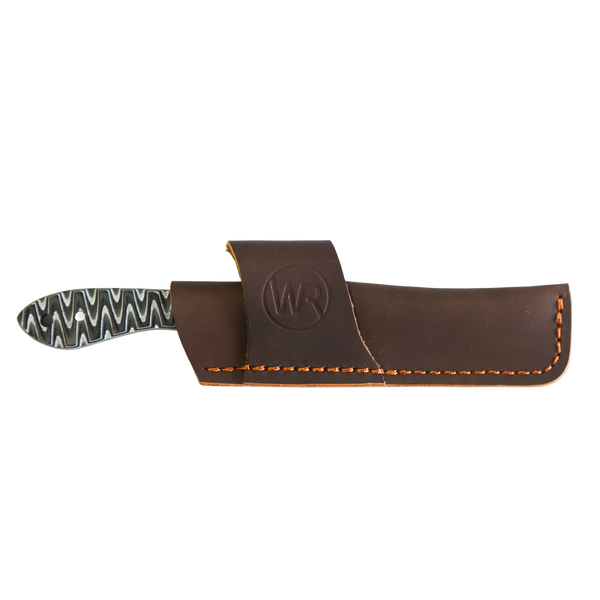 Rusted Nail Knives | Brown Fang | G10 Damascus Bullcutter Knife