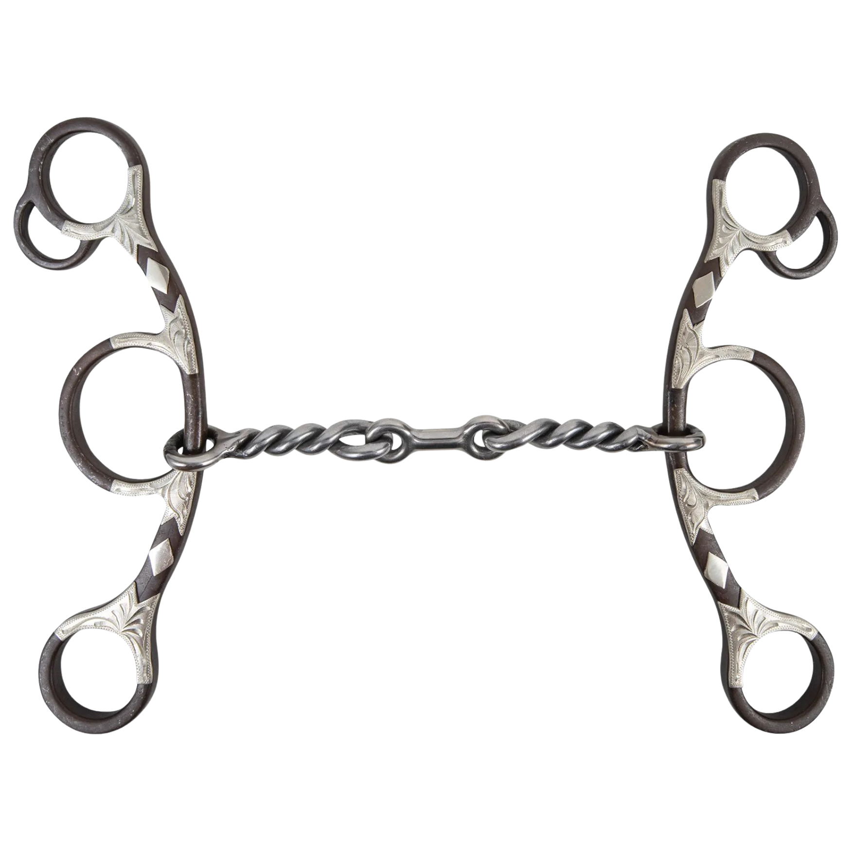 Classic Equine | Sherry Cervi Short Shank Gag Barrel Bit | Twisted Wire Dogbone
