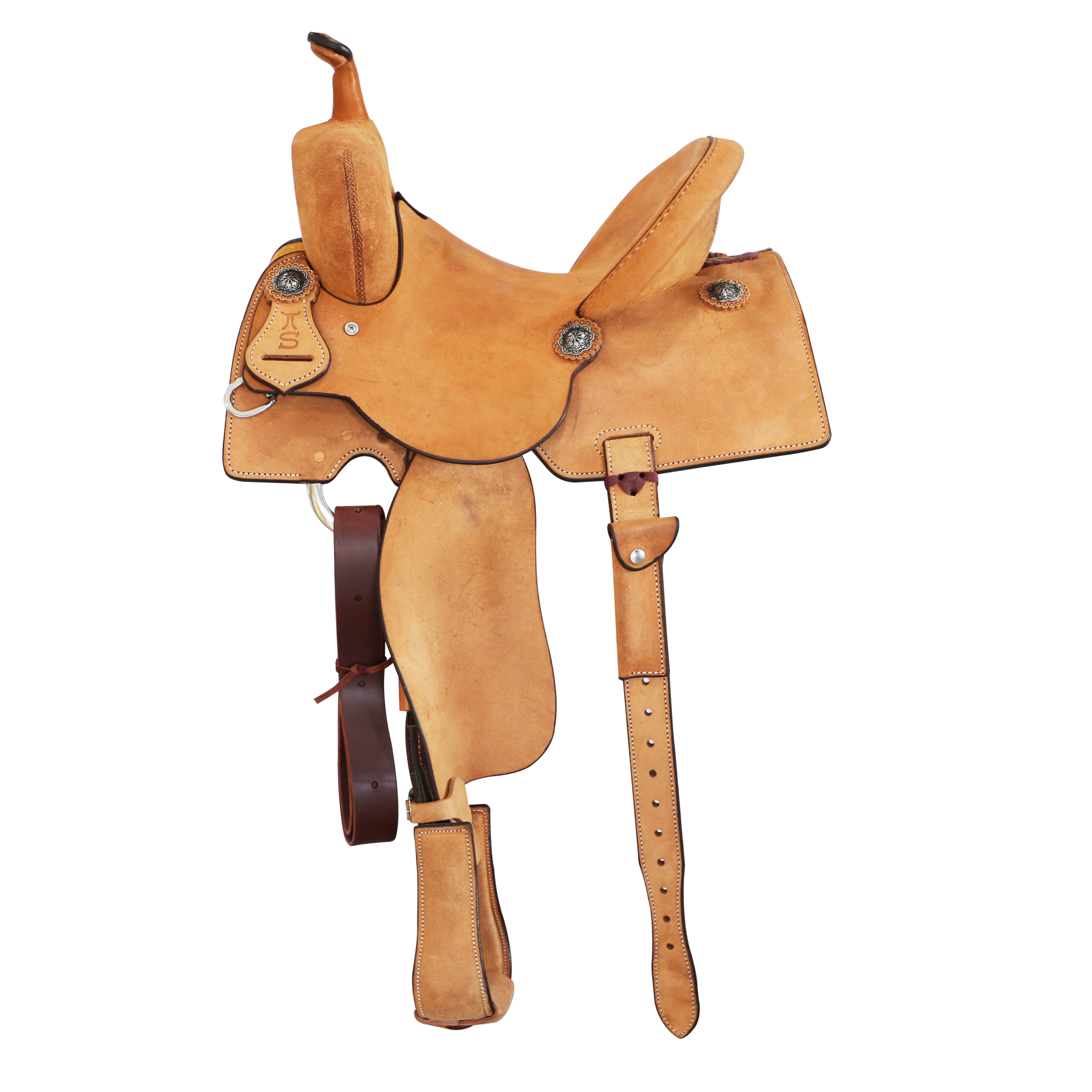 Smarty Saddlery | Barrel Saddle | Natural Rough Out