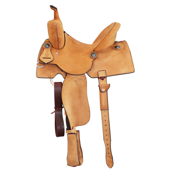 Smarty Saddlery | Barrel Saddle | Natural Rough Out