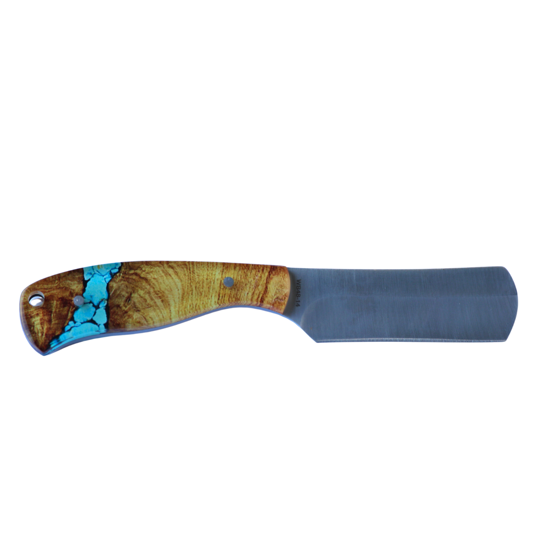 Rusted Nail Knives | Turquoise River | Acrylic Bullcutter Knife
