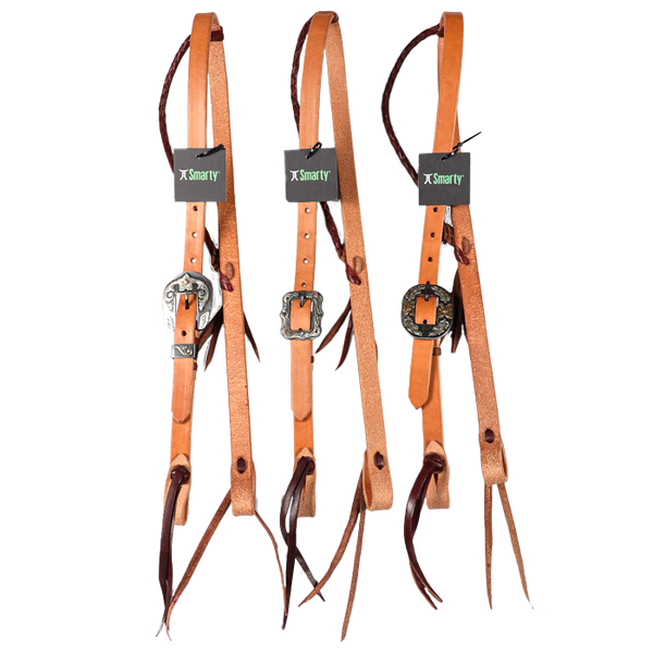 Wildfire Saddlery | 3/4" Headstall Braided Ear Harness with Cowboy Knots and Custom Buckles