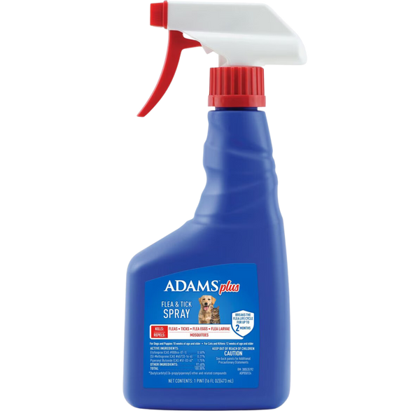 Adams | Plus Flea & Tick Spray | 16 oz