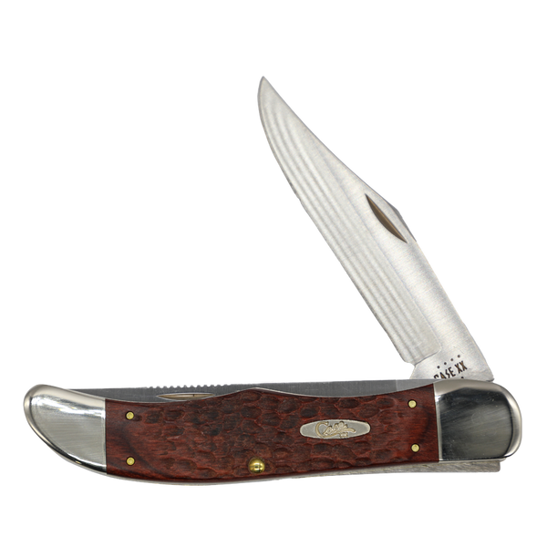 Case Knives | 00189 | Rosewood Standard Jig Folding Hunter with Leather Sheath
