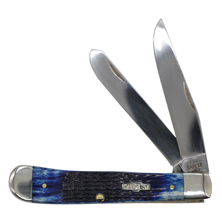 Case Knives | 02800 | Rogers Corn Cob Jig Blue Bone Trapper
