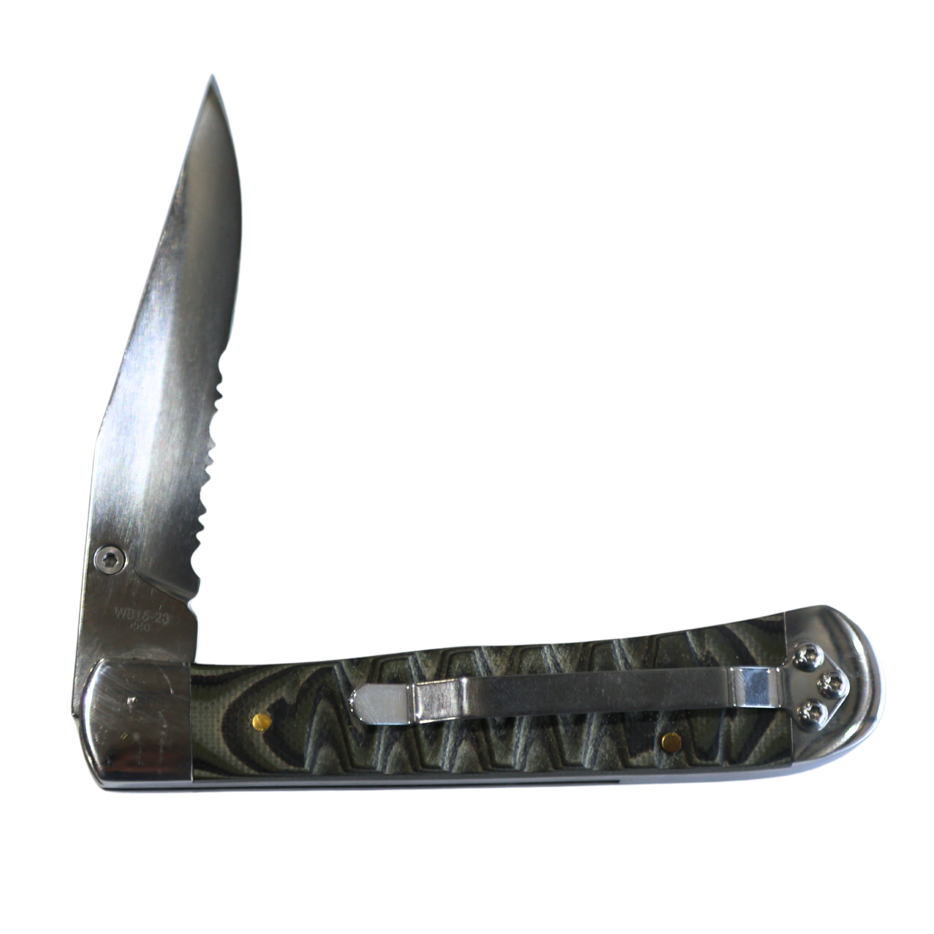 Rusted Nail Knives | Brown Fang | G10 Locking Trapper