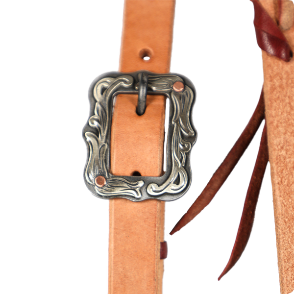 Wildfire Saddlery | 3/4" Headstall Braided Ear Harness with Cowboy Knots and Custom Buckles