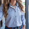 Smarty Rodeo | Cool Wear Button Up | Women's Long Sleeve