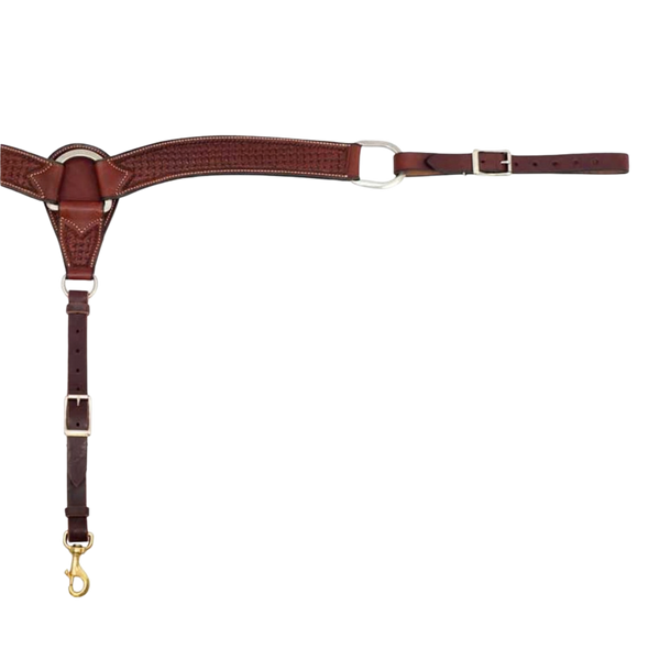 Cowboy Tack | 2 3/4" Breast Collar | Rosewood Spider Stamp