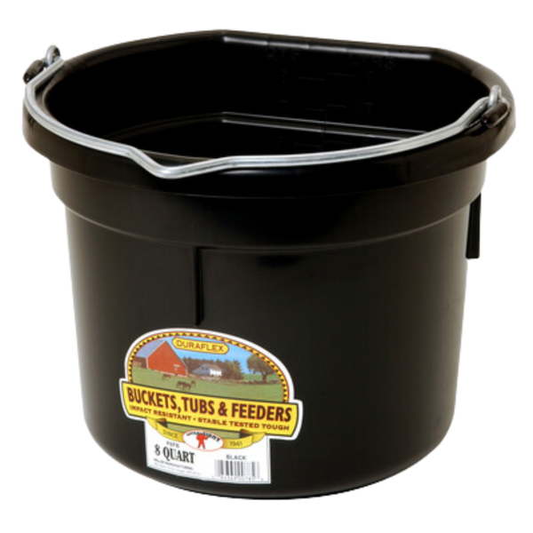 Duraflex | 8 Quart Plastic Pail | Flatback