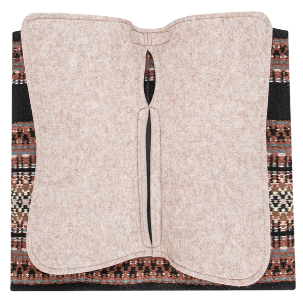 Classic Equine | Zone Blanket Top Pad Black Chestnut | 1" Felt | 34" X 38"