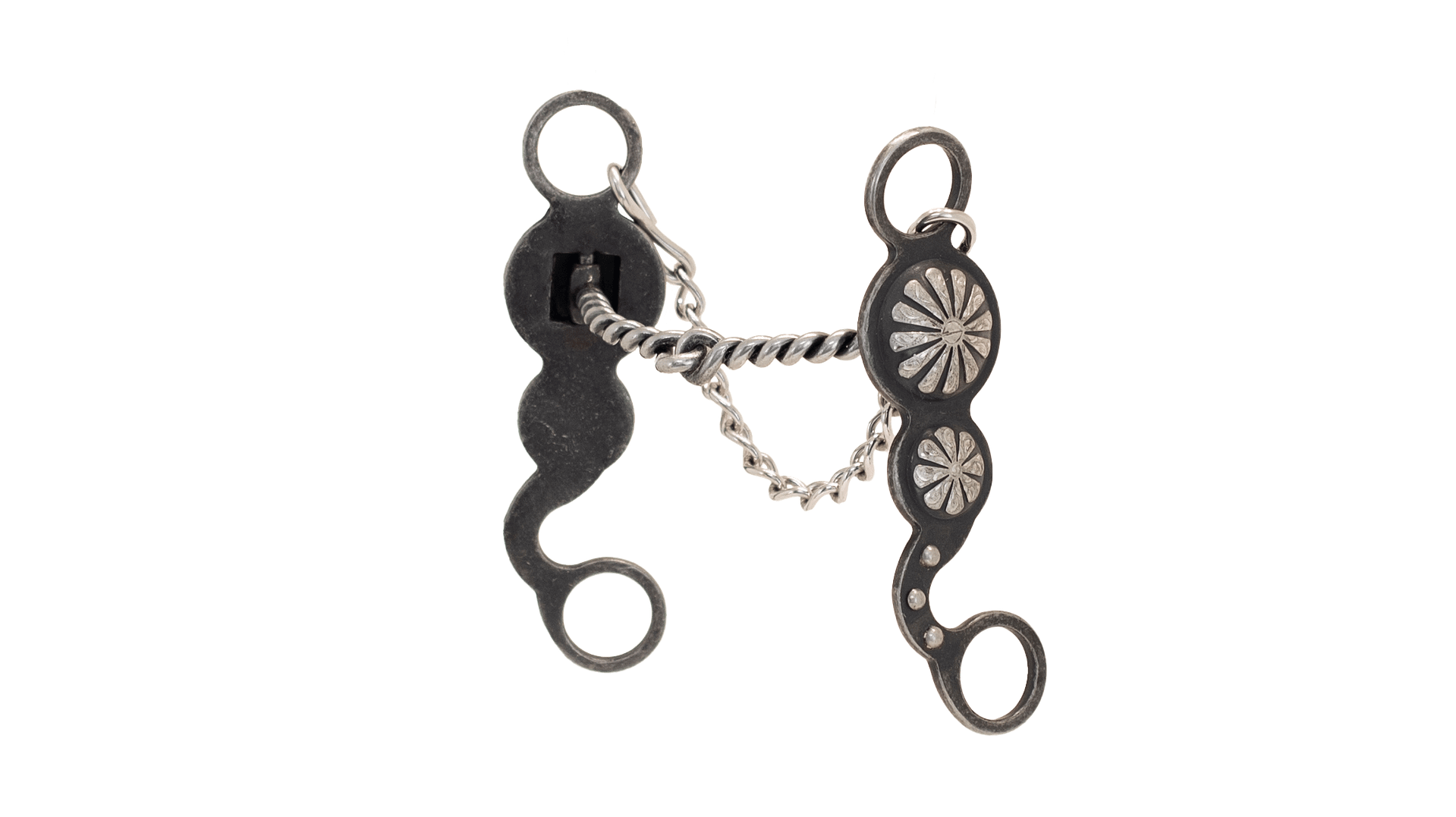 Cowboy Tack | Double Concho Twisted Snaffle Bit | Nellie Miller