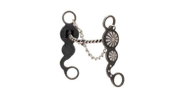 Cowboy Tack | Double Concho Twisted Snaffle Bit | Nellie Miller