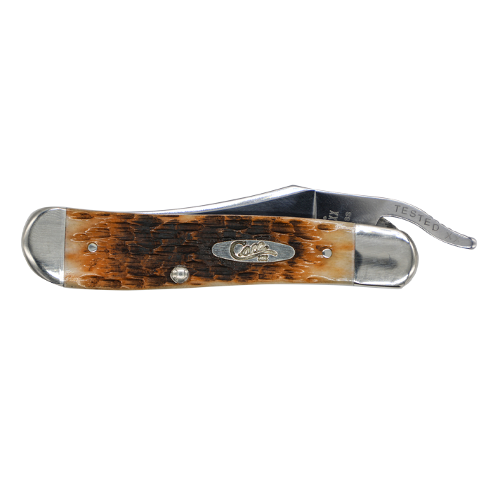 Case Knives | 00260 | Peach Seed Jig Amber Bone RussLock®