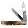 Case Knives | 00164 | Peach Seed Jig Amber Bone Trapper