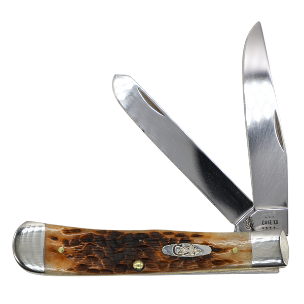 Case Knives | 00164 | Peach Seed Jig Amber Bone Trapper