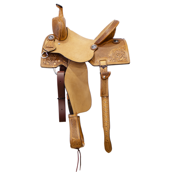Smarty Saddlery | Barrel Saddle | 1/2 Tooled