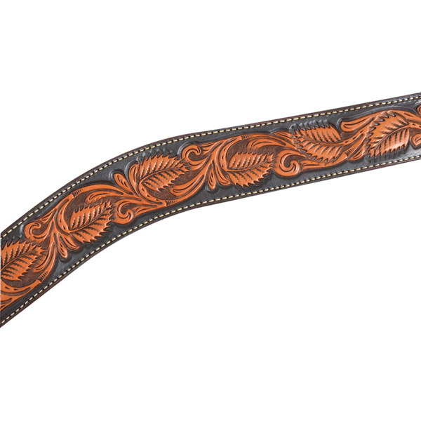 Martin Saddlery | 2" Breastcollar | Floral Tooled Dyed Edge