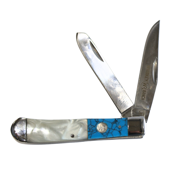 Rusted Nail Knives | Pearl Agate | Acrylic Trapper
