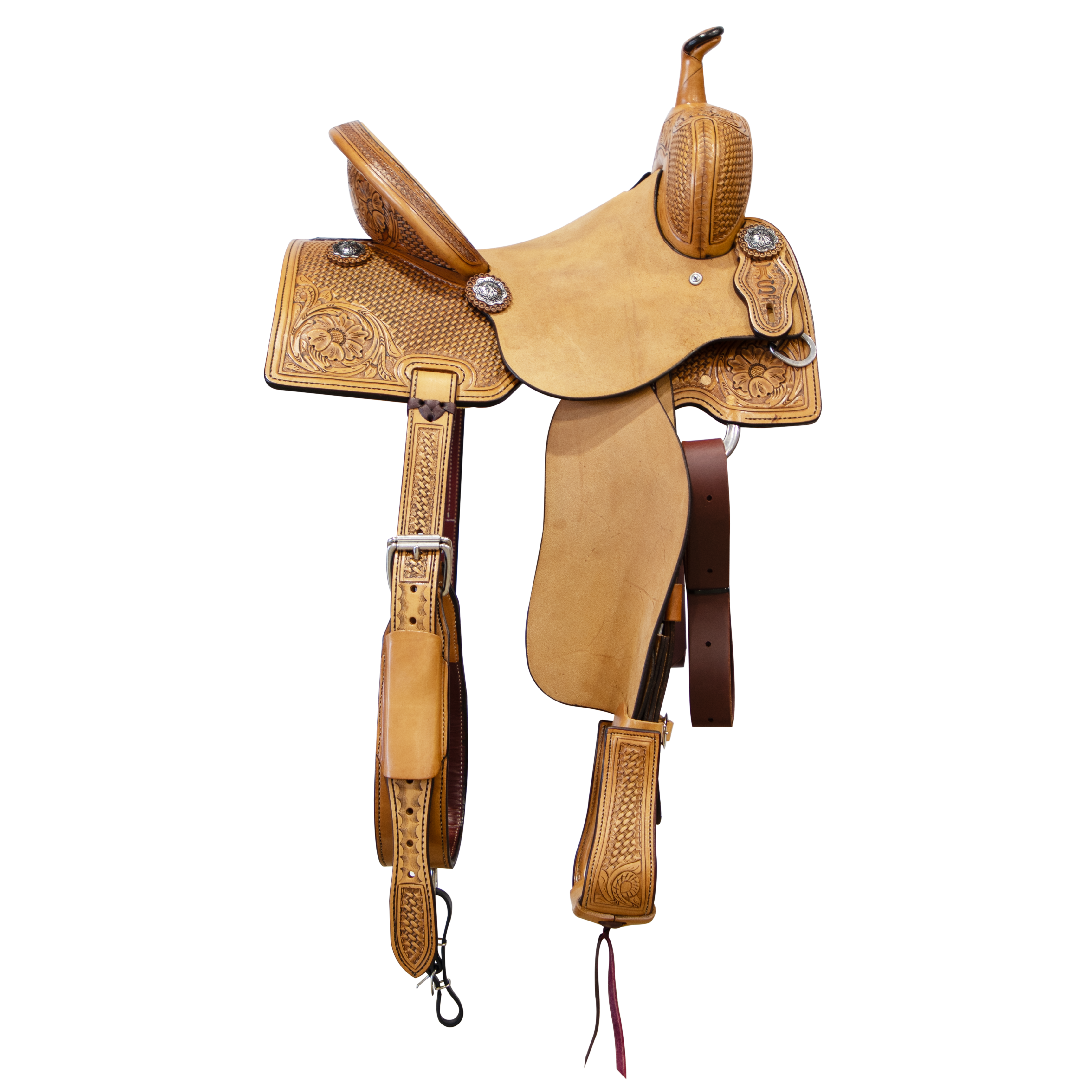Smarty Saddlery | Barrel Saddle | 1/2 Tooled