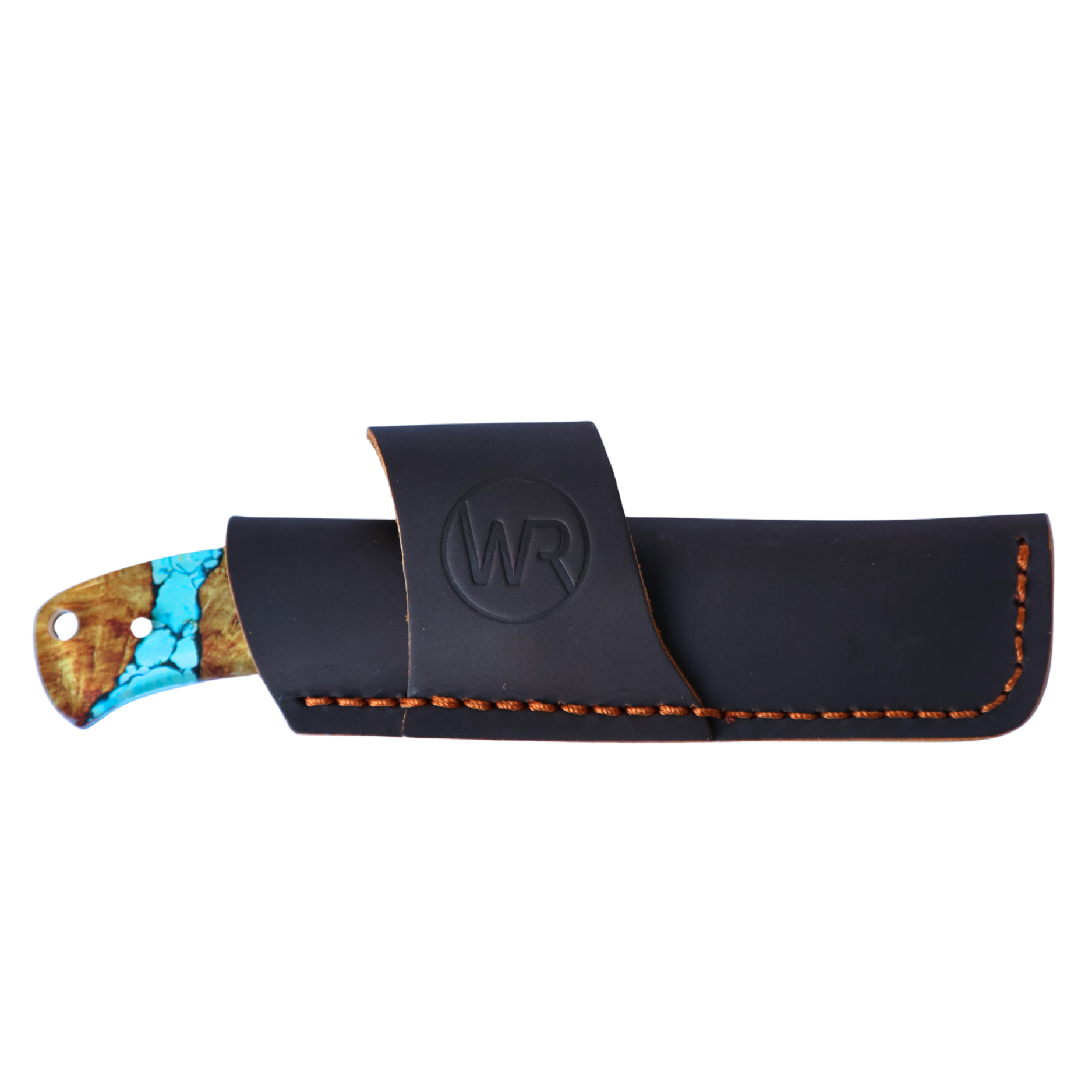 Rusted Nail Knives | Turquoise River | Acrylic Bullcutter Knife