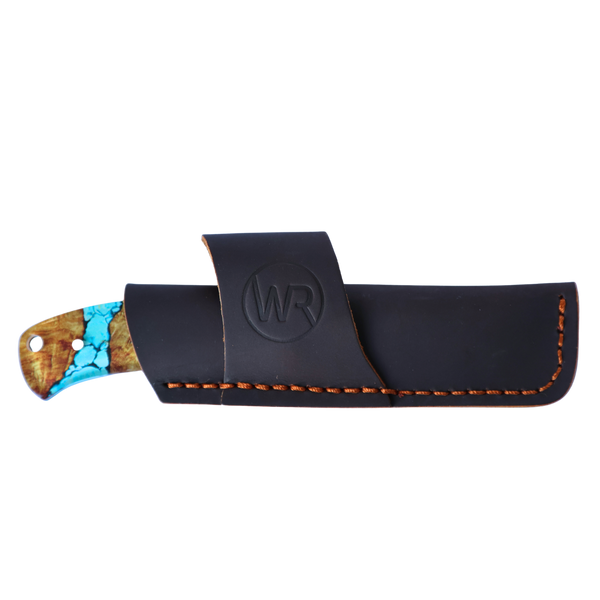 Rusted Nail Knives | Turquoise River | Acrylic Bullcutter Knife