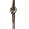 Wildfire Saddlery | 5/8" Headstall Oval Ear Chocolate Harness with Cowboy Knots & Custom Buckles