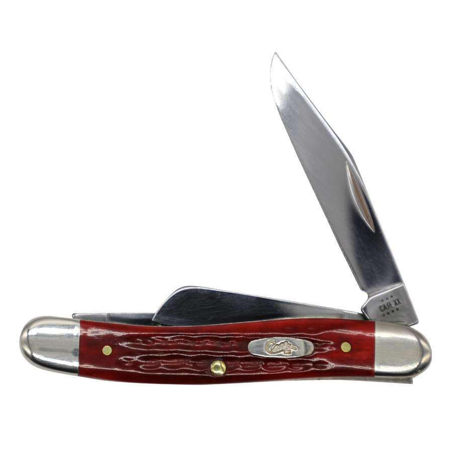 Case Knives | 00786 | Pocket Worn® Peach Seed Jig Old Red Bone Medium Stockman